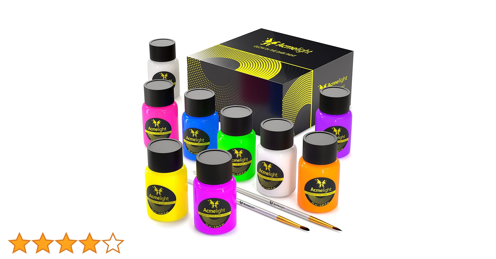 【オリジナル丙烯蛍光画】3D手作りアクリル蛍光画 100 Yen Shop] I tried painting on Seria's glowing acrylic